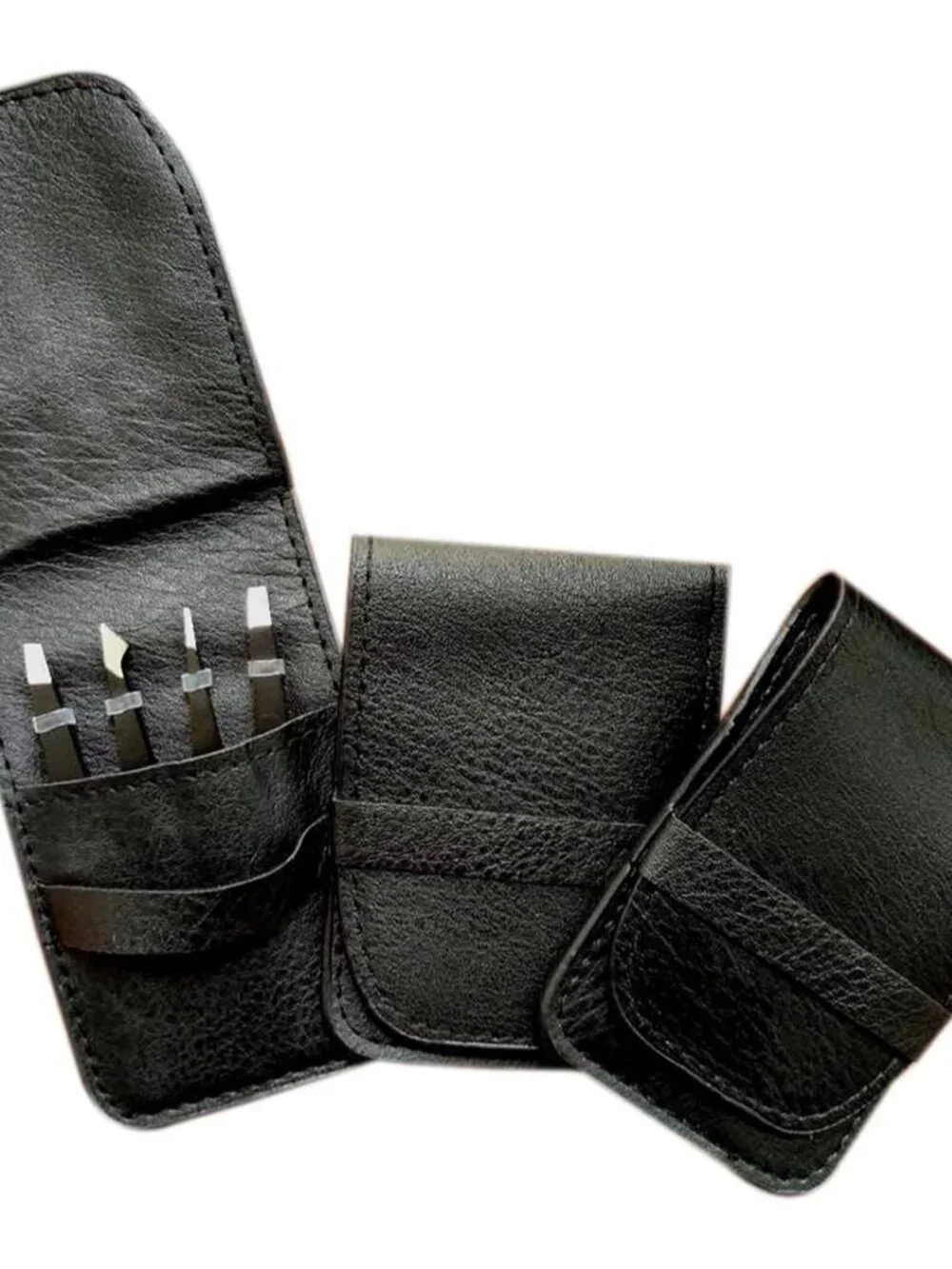 4 Pieces +1] Tweezers Set with Travel Case for Women & Men | Plucker for Facial